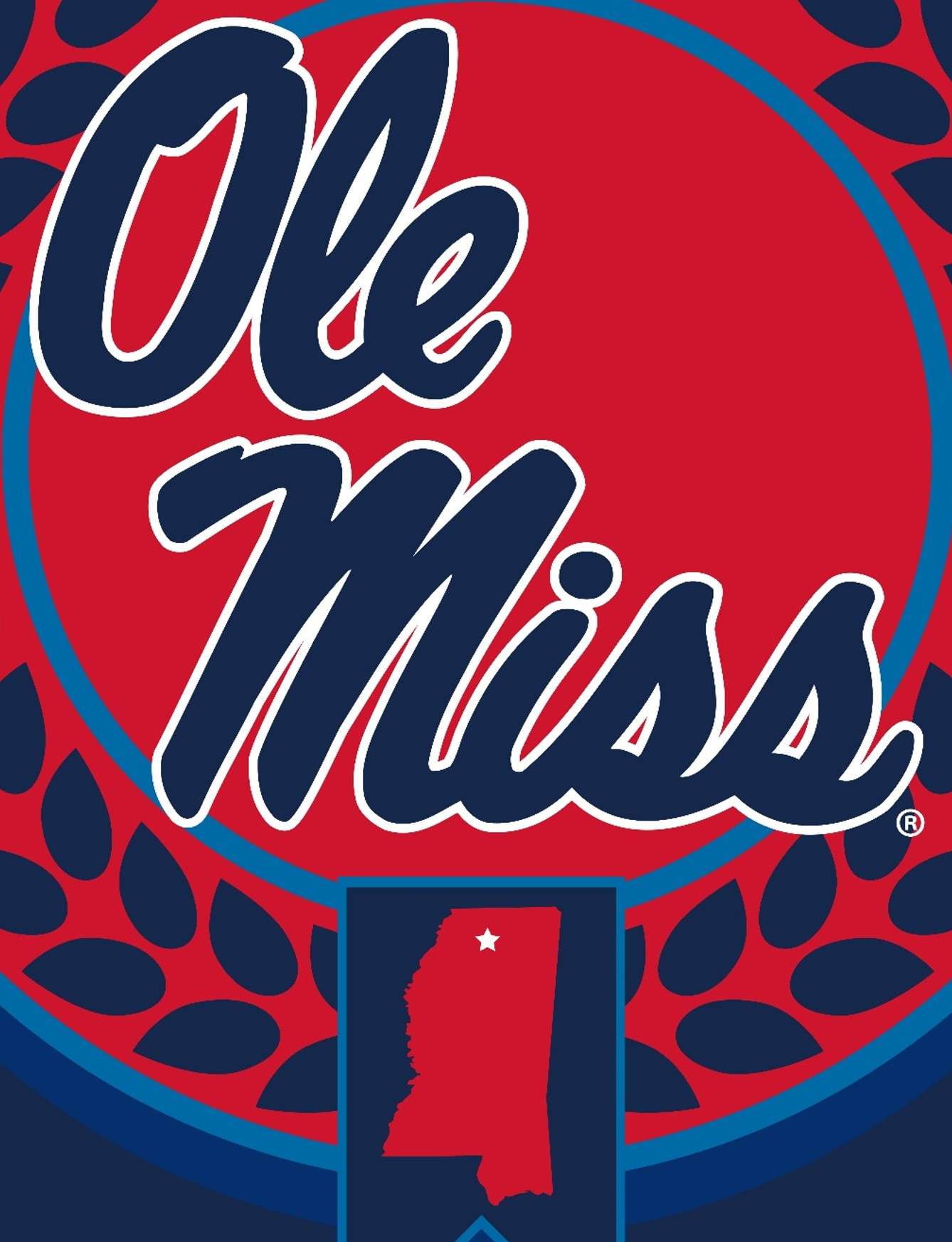 Mississippi NCAA Apex Silk Touch Sherpa Throw 50x60 inches