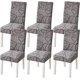 thumbnail image 1 of Chair Covers, 6-Pack, Stretchable, Removable, Washable, Short, Dining Chair Cushion Covers, for Hotels, Dining Rooms, Ceremonies, 1 of 5