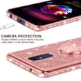 thumbnail image 5 of Compatible for LG Stylo 5 Case, LG Stylo 5 Plus Case, LG Q Stylus Case, SOGA Glitter Diamond Rhinestone TPU Phone Cover with Ring Stand and Lanyard Girls Women Cover (Rose Gold), 5 of 5