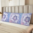 thumbnail image 2 of Vsdgher Round Snow Merry Christmas Body Pillow Cover, Pillowcases with Hidden Zipper Breathable Long Pillow Case (Pillows are not included,20x54 inch), 2 of 7