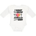 thumbnail image 3 of Inktastic I Want To Grow Up To Be A Journalist Like My Daddy Boys or Girls Long Sleeve Baby Bodysuit, 3 of 5