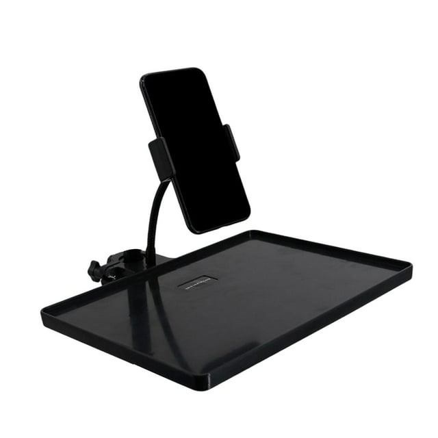 Microphone Stand Tray Adjustable Load Capacity Broadcast Tripod Bracket Tray Clamp Rack Holder for livestreaming Music Sheet Performance with Phone Holder