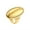 Gold, variant on Women's Stainless Steel Chunky Statement Simple Trendy Oval Engagement Ring Gold Size 10