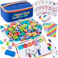 thumbnail image 1 of Kit de letras Sundaymot Magnetic Alphabet 310 unidades con pizarra, 1 of 7