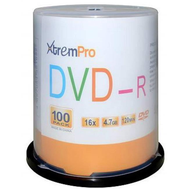 Blank CD DVDR 16x 4.7GB 120 Minute DVD 100 Pack Storage Media in