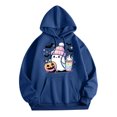 thumbnail image 1 of WEAIXIMIUNG Sweatshirts à Col Rond pour Femmes Zip Up Décontracté à Col Rond avec Poche Imprimé Hoodie, 1 of 3