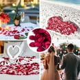 thumbnail image 3 of HEVIRGO 400PCS Artificial Petal Realistic Exquisite Romantic Fake Rose Petal Photography Props Party Supplies,Champagne, 3 of 8