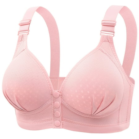 Bigersell Push up Padded Bras for Women in Clearance Womens Solid Lace Lingerie Bras Plus Size Underwear Bralette Bras Comfortable Bra Racerback Bra Style F-433 Pinks 42