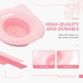 thumbnail image 2 of Minkissy Bassin de Bain Pratique Rose pour Toilettes Lavable 1Pcs, 2 of 8