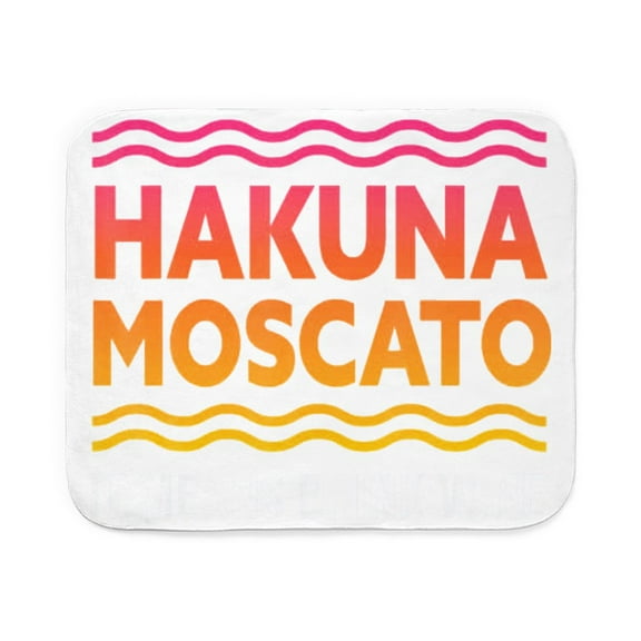 CafePress - Wine Lover Hakuna Moscato - Sherpa Fleece Throw Blanket 60" x 50"