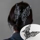 thumbnail image 2 of Metal Liquid Butterfly Hair Clips For Women Large Hair Claw Clips for Thick Hair Vintage Geometric Hair Barrettes Headband Girls Hair Accessories Brig, 2 of 4