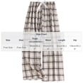 thumbnail image 2 of YYDGH Women's Plaid Wide Leg Pants Drawstring Elastic High Waist Lounge Pants Casual Loose Trousers Sleepwear with Pockets Home Daily Loungewear, 2 of 4