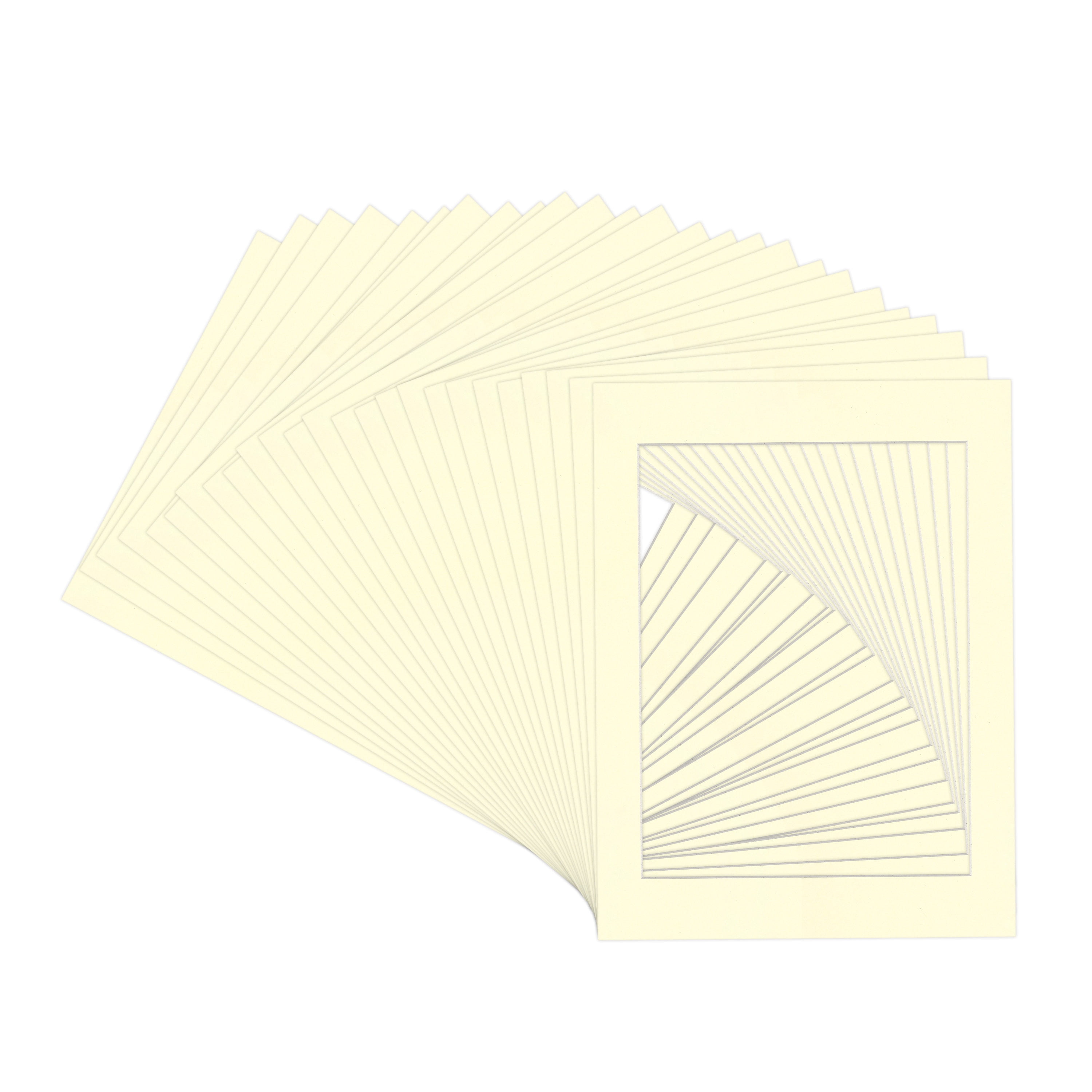 Off White Picture Frame Mat for 22x28 Frames - Fits 18x24 Photos - 25 Mats