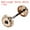 Gold Tone, variant on Uxcell Door Hole Cover Plate Zinc Alloy Wave Round Deadbolt Cover Plate Door Reinforcement Plate for Door Hole Filling Red Patina