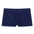 thumbnail image 3 of iiniim Kids Girls V-Waistband Ballet Dance Shorts Swimming Gymnastics Yoga Booty Shorts Athletic Boyshorts Size 2-16 Navy Blue 8-10, 3 of 7