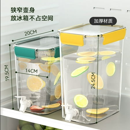 

2pcs Solid Juice Container Fashion Drink Dispenser Widely Used Water Container with Spigot