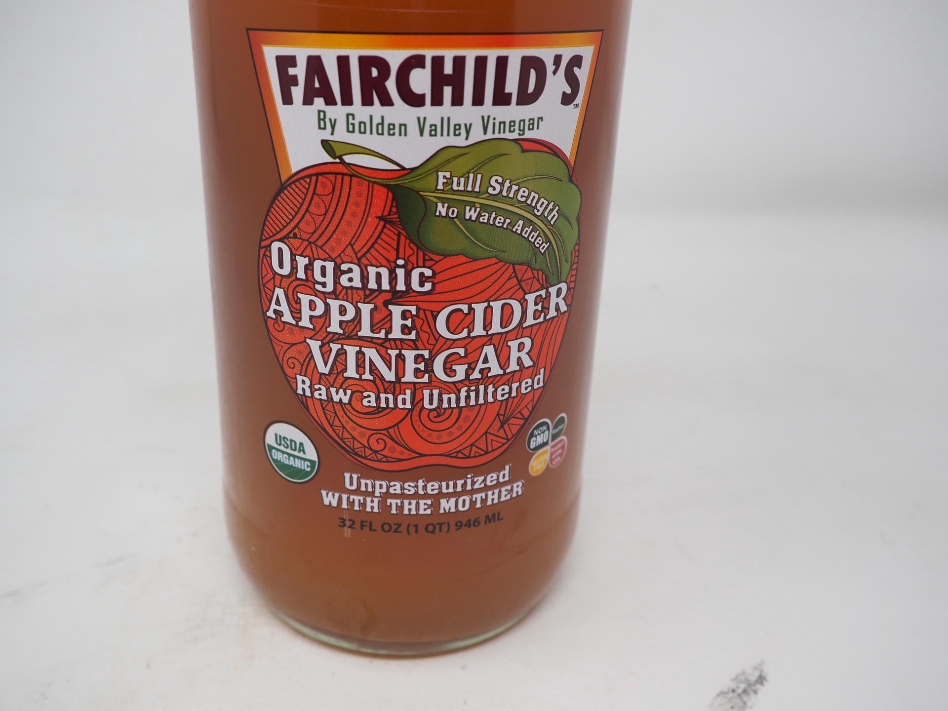 FAIRCHILDS - Organic Apple Cider Vinegar 32OZ ( Pack of 12)