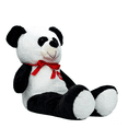 thumbnail image 1 of Oso De Peluche Teddy Grande Abrazable Corazón 1 Metro Negro/Blanco, 1 of 5