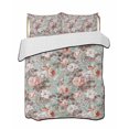 thumbnail image 2 of Quilts Twin Size, Pink Green Spring Floral Soft Comforter Bedding Set for Bed, Vintage Botanical Summer Lightweight Quilted Bedspread with Pillow Cover(2 Pieces) for All Season, 68x86 Inch, 2 of 6