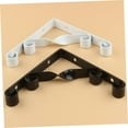 thumbnail image 3 of IFANLANDOR 2pcs Decorative Floating Shelf Bracket Iron White Triangle Fixture Mounting, 3 of 8