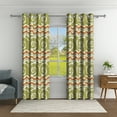thumbnail image 2 of Aofoto Blackout Curtains Wave Line Embossed Grommet Curtains for Living Room/Bedroom,2 Panels,Green,52x84 inches, 2 of 5