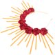 thumbnail image 2 of Diadema de diosa con corona de flores rosas, diadema de corona para mujer, tocado de boda nupcial, 2 of 6