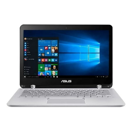 ASUS - Q304UA 2-in-1 13.3" Touch-Screen Laptop - Intel Core i5 - 6GB Memory - 1TB Hard Drive - Sandblasted aluminum silver with chrome hinge