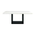 thumbnail image 3 of Picket House Furnishings Willow White Marble Standard Height Dining Table, 3 of 10