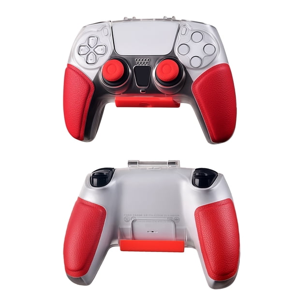 Funda protectora para el mando de la PS5 y la PS5 Pro; funda rígida para el mando inalámbrico DualSense con agarre de cuero; tacto agradable al tacto y resistente al sudor