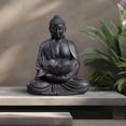 thumbnail image 7 of Hi-Line Gift Ltd. Meditating Buddha With Lotus Planter, 7 of 7