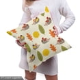thumbnail image 4 of Ambesonne Hedgehog Fabric by the Yard Upholstery, Different Trees Animals, 1 Yard, Multicolor, 4 of 4