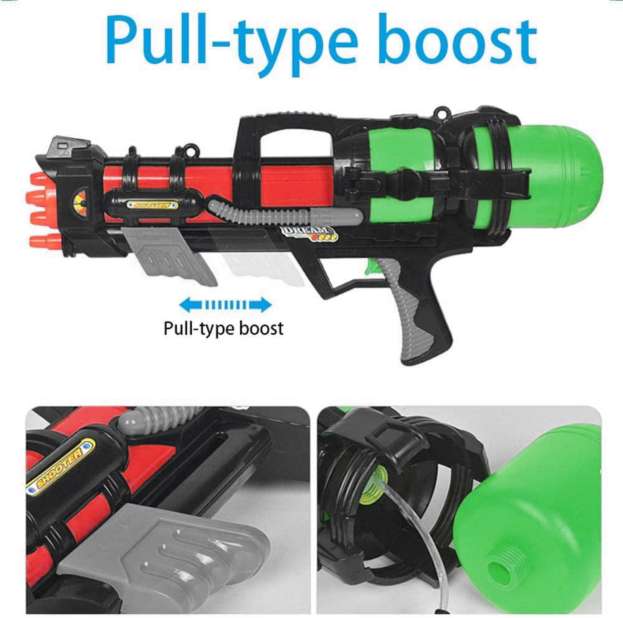 4 Pack 2 Style Super Water Blaster Shoot Up to 36 Feet High Capacity Water Soaker Blaster Squirt Toy Water Gun Swimming Pool Beach Sand Water Fighting Toy