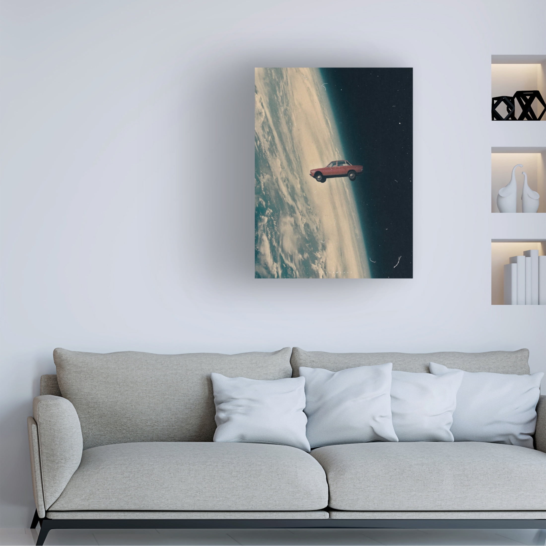 Trademark Fine Art spacerocket art  Driving Back to the Deep Canvas Wall Art
