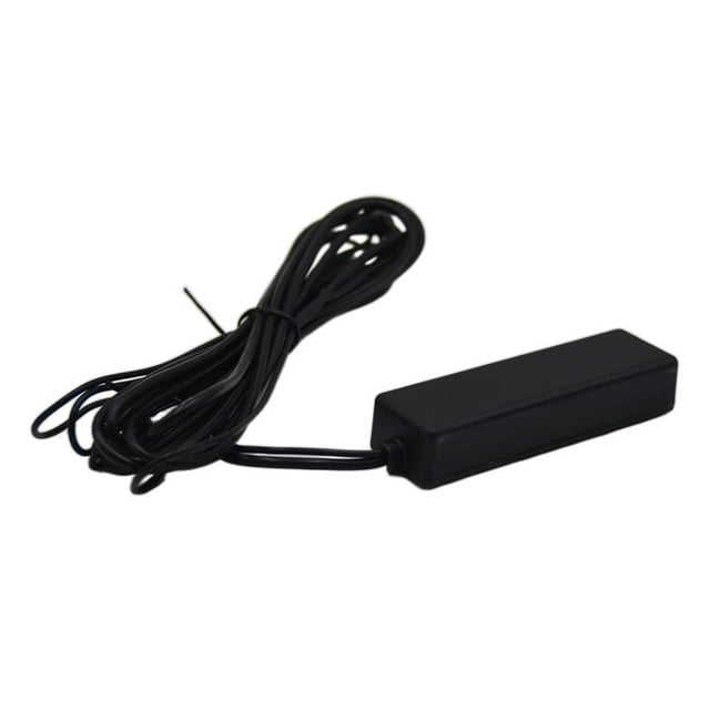 koolsoo Black Electronic Stereo AM/FM Amplified Antenna Set Fit For Truck Motorcycle