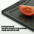 thumbnail image 6 of Kitchen Cutting Boards, Plastic Chopping Boards for Meat Vegetables Fruit, Double-Sided, Easy Grip Handle, Dishwasher Safe, Multiple Sizes, 6 of 7