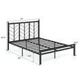 thumbnail image 2 of Spaco Queen Size Platform Bed with Headboard and Metal Frame-Queen Size, Bed Frame Full, 2 of 8