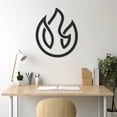 thumbnail image 5 of LaModaHome Exclusive Burning Fire Design Metal Wall Art – Durable & Artistic Metal Wall Art for Home and Office Decor, Perfect for Any Interior Design Aesthetic, 5 of 5