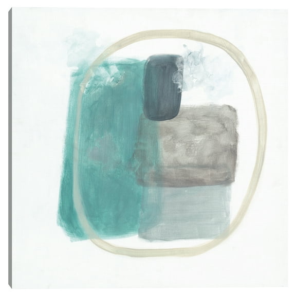 Transparencies Aqua I by Décor Design Canvas Art Print, 1.5" x 35"