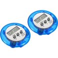thumbnail image 1 of Temporizador digital redondo de 2 piezas (azul), reloj pequeño de cuenta atrás/arriba con magnético, pantalla LCD grande, sonidos fuertes, minuto, segundo temporizador de cocina para juegos, cocina JM, 1 of 5