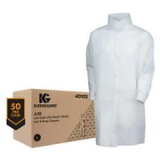Kimberly-Clark Professional 412-40103 Snapfront A10 Light Duty Labcoat - White, Pack of 50