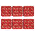 thumbnail image 2 of Disketp Christmas With Cute Deer Funny Coasters,6 Pcs Leather Coasters with Holder, Perfect Housewarming Hostess Gifts,Protect Furniture from Water Marks Scratch and Damage,Square, 2 of 7