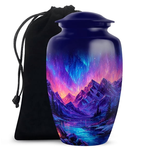 Butterfly Urn, Large Cremation Urn for Ashes Adult Male & Female, Decorative Burial Memorial Keepsake for Human Ashes, Funeral Gift Box