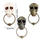 thumbnail image 3 of Bewildely Timbre de calavera de Halloween, interesante adorno de casa embrujada, diseño de escena DIY, decoración de terror, adornos para puerta, Kits de decoración para fiestas Blanco Bewildely HA068191-01B, 3 of 6