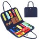 thumbnail image 1 of Tablero ocupado para niños pequeños, preescolar para desarrollar habilidades básicas, tablero sensorial educativo 14 en 1, niños mayores de 3 años, juguetes de actividades para padres e hijos, diseño de bolsa para viajes en avión o en automóvil ER, 1 of 5