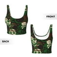 thumbnail image 5 of Picia Camouflage Skull Sports Bra for Women,Padded Strappy Sports Bras Medium Support Yoga Bra with Removable Cups,Running Yoga Bra-XX-Large, 5 of 9