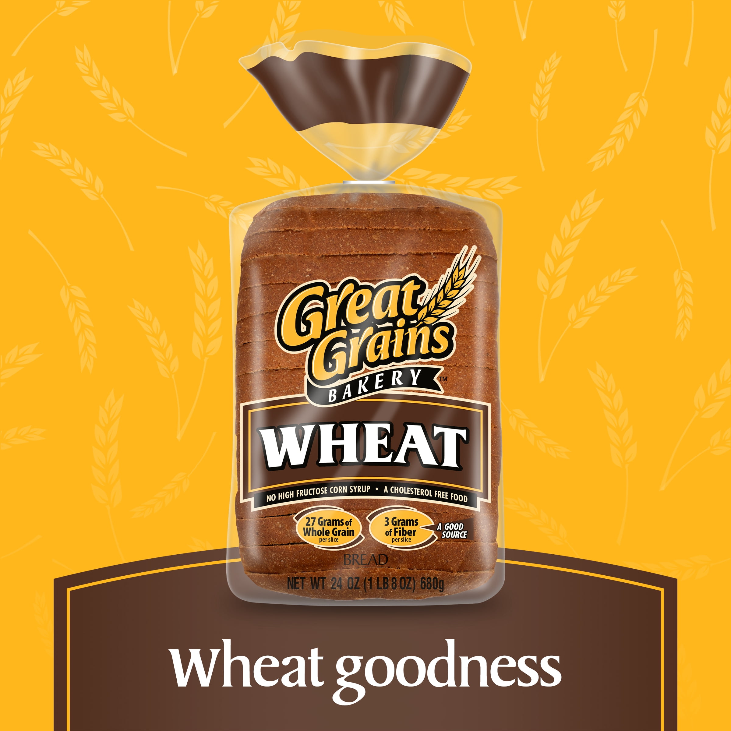 Great Grains Bakery 100% Whole Wheat Bread, 24 oz