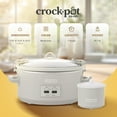 thumbnail image 3 of Crock-Pot 7 Quart Cook and Carry Slow Cooker w/ Touch Control and Lid, Mushroom, 3 of 10