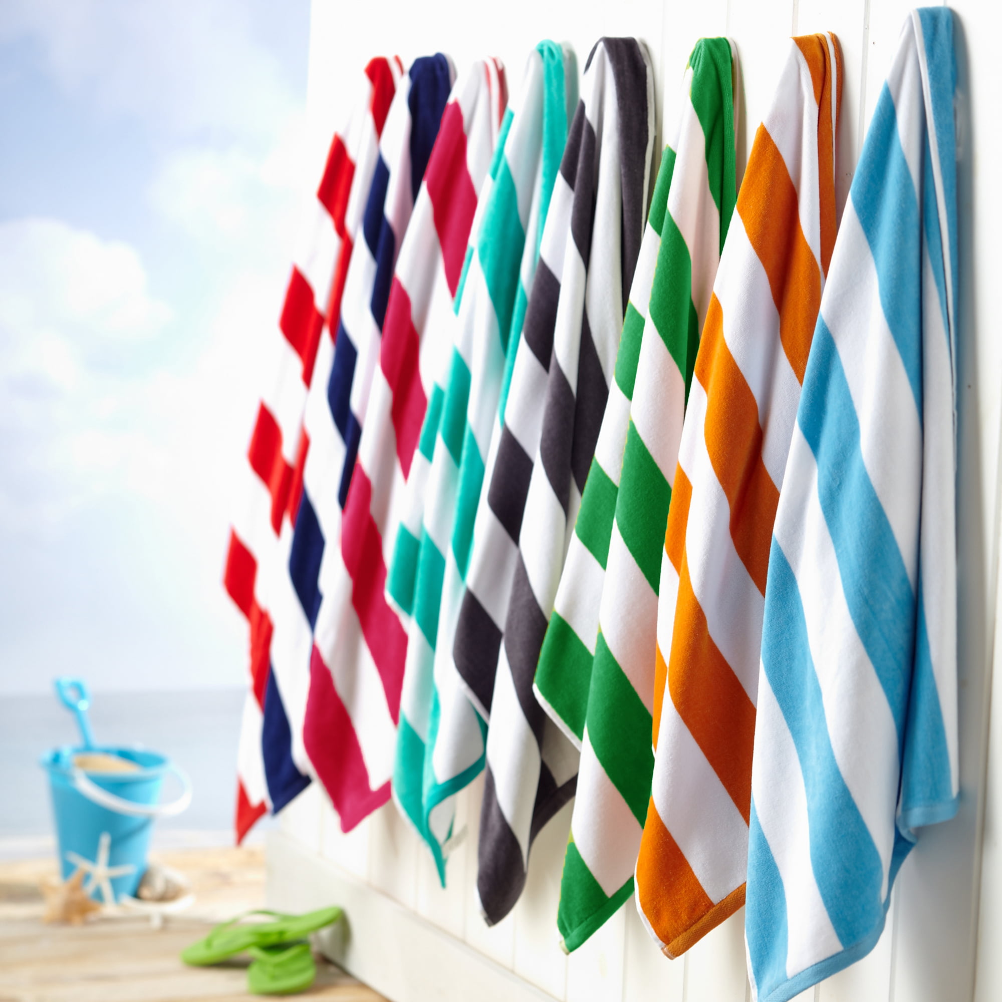 Oversized Cabana Stripe Beach Towels  Novia Collection by Great Bay H –  Great Bay Home