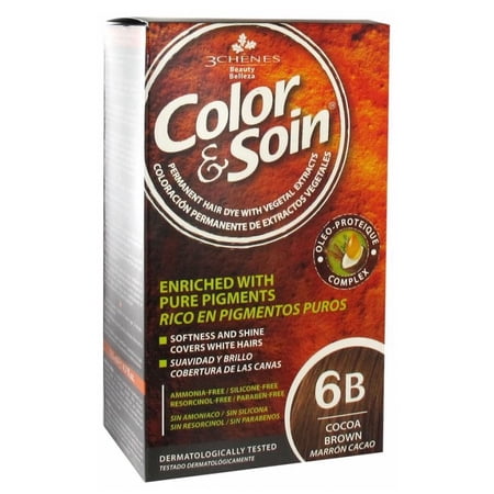 Les 3 Chênes 3 Chenes Color et Soin Coloration Permanente 6B Marron Cacao 135 ml