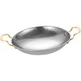 thumbnail image 1 of Stainless Steel Cookware Pan with Double Handle Fast Heating Kitchen Multipurpose Non Stick Frying Pan for Restaurant, 28cm, 1 of 1